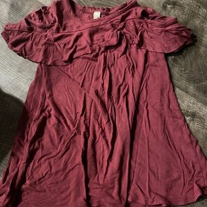 Open shoulder toddler dress